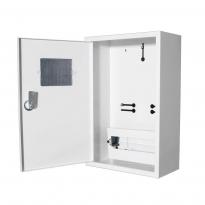Шкаф для электросчетчика металлический ЯУР-3Н-12Э эк. под 3ф счетчик 12 модулей IP31 навесной 260x428x120мм серый ENEXT