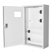 Шкаф для электросчетчика металлический ЯУР-3Н-36 эк. под 3ф счетчик 36 модулей IP31 навесной 315x544x150мм серый ENEXT