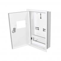 Шкаф для электросчетчика металлический ЯУР-3В-12Э эк. под 3ф счетчик 12 модулей IP31 встраиваемый 255x425x100мм серый ENEXT