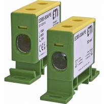 Блок распределительный EDBS-50A/PE 1 полюс 1 вход 1 выход 150A желто-зеленый 001102419 ETI