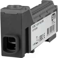 Распределительный клеммный блок EDBC-1x25-13x2,5/B 63A 1 полюс 1 вход 13 выходов черный 001102450 ETI