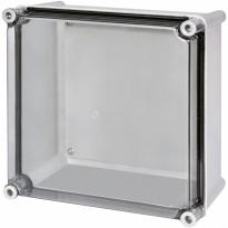 Распределительная коробка накладная SB-33 квадратная 270x270x170мм серая прозрачная крышка IP66 001102510 ETI