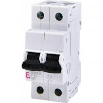 Автоматичний вимикач 10A 4,5kA 2 полюси тип C ETIMAT S4 2p C10 001910228 ETI