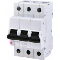 Автоматичний вимикач 6A 4,5kA 3 полюси тип C ETIMAT S4 3p C6 001910327 ETI