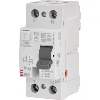 УЗО EFI-P2 A 80/0.1 80A 100mA 10kA тип A 1 полюс+N 002061124 ETI