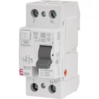 УЗО EFI-P2 A 40/0.5 40A 500mA 10kA тип A 1 полюс+N 002061142 ETI