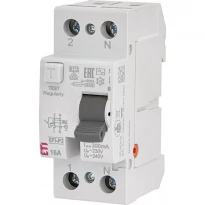 УЗО EFI-P2 AC 16/0.3 16A 300mA 10kA тип AC 1 полюс+N 002061230 ETI