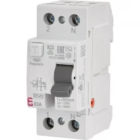УЗО EFI-P2 AC 63/0.5 63A 500mA 10kA тип AC 1 полюс+N 002061243 ETI