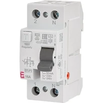 УЗО EFI-P2 A 40/0.03 NL 40A 30mA 10kA тип A 1 полюс+N 002061412 ETI
