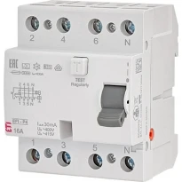 УЗО EFI6-P4 AC 25/0.03 25A 30mA 6kA тип AC 3 полюса+N 002061651 ETI