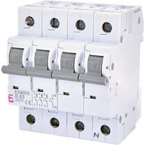 Автоматичний вимикач 4A 6kA 3 полюси+N тип B ETIMAT 6 3p+N B4 002116511 ETI