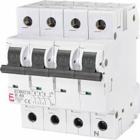 Автоматичний вимикач 40A 10kA 3 полюси+N тип B ETIMAT 10 3p+N B40 002126720 ETI