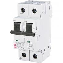 Автоматичний вимикач 10A 6kA 2 полюси тип B ETIMAT 10-DC 2p B10 002128714 ETI