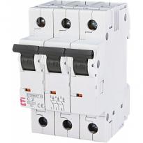 Автоматичний вимикач 2A 10kA 3 полюси тип C ETIMAT 10 3p C2 002135708 ETI