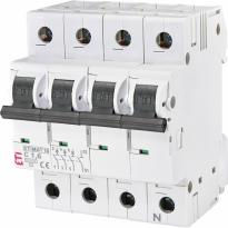 Автоматический выключатель 1,6A 10kA 3 полюса+N тип C ETIMAT 10 3p+N C1,6 002136707 ETI