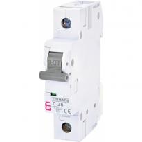 Автоматичний вимикач 25A 6kA 1 полюс тип C ETIMAT 6 1p C25 002141518 ETI