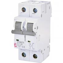 Автоматический выключатель 1,6A 6kA 1 полюс+N тип C ETIMAT 6 1p+N C1,6 002142507 ETI