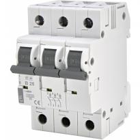 Автоматичний вимикач 25A 4,5kA 3 полюси тип B ST 68 3p B25 002175318 ETI