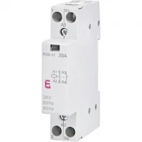 Электромагнитный контактор бесшумный R 20-11 2 полюса 20A AC 24V 1NO+1NC 002461221 ETI