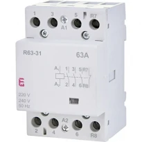 Электромагнитный контактор бесшумный R 63-31 4 полюса 63A AC 230V 3NO+1NC 002463460 ETI