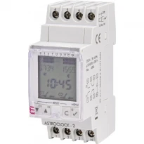 Реле времени ASTROCLOCK-2 астрономичный цифровое AC230V 2 канала на DIN рейку 002472051 ETI