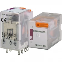 Реле электромагнитное ERM2-024AC 2 контакта 24V 12A 002473002 ETI