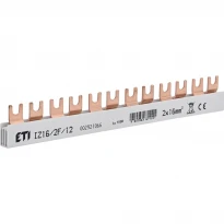 Шина соединительная вилочная IZ16/2F/12 2 полюса 12 контактов 002921066 ETI
