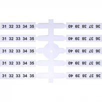 Маркировочная табличка EO3 31-40 белая 003901758 ETI