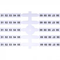 Маркировочная табличка EO3 51-60 белая 003901762 ETI