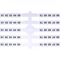 Маркировочная табличка EO3 61-70 белая 003901764 ETI