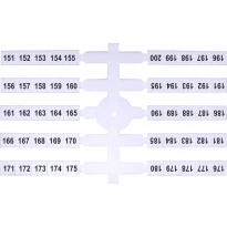 Маркировочная табличка EO3 151-200 белая 003901778 ETI