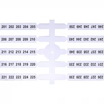 Маркировочная табличка EO3 201-250 белая 003901780 ETI