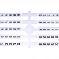 Маркировочная табличка EO3 351-400 белая 003901786 ETI