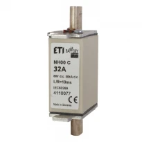 Предохранитель плавкий ножевой NH000 gBat 32A/80V DC 50kA для защиты аккумуляторных батарей 004110077 ETI