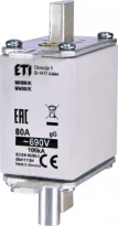 Предохранитель плавкий ножевой NH00/K gG 80A/690V 100kA 004111184 ETI