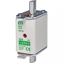 Предохранитель плавкий ножевой NH00 aM 125A/690V 10kA 004111735 ETI