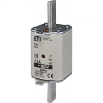 Предохранитель плавкий ножевой NH1 gG 50A/800V 120kA DC для защиты инверторов 004184485 ETI