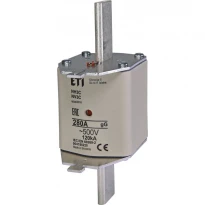 Предохранитель плавкий ножевой NH3C gG 280A/500V 120kA 004186220 ETI