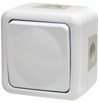 Вимикач "сходовий" PVE-3 IP44 10А 250V AC полікарбонат 4481018 ETI