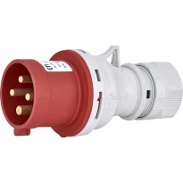 Силова вилка кабельна EV 3243 32A 3P+PE IP44 червона 004482020 ETI