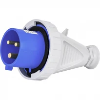 Силовая вилка кабельная EVH 3232 32A 2P+PE IP67 синяя 004482027 ETI