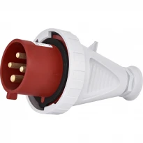 Силова вилка кабельна EVH 3243 32A 3P+PE IP67 червона 004482028 ETI