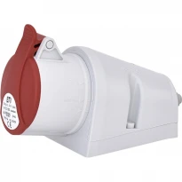 Силовая розетка настенная EZ 1653 16A 3P+N+PE IP44 красная 004482036 ETI