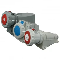 Силовая розетка настенная EZH 6343 63A 3P+PE IP67 красная 004482046 ETI