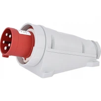 Силовая вилка настенная EPH 6353 63A 3P+N+PE IP67 красная 004482073 ETI