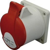 Силова розетка вбудована EER 3253 32A 3P+N+PE IP44 червона 004482095 ETI