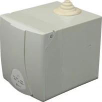 Силовая розетка в коробке внешней установки EZBN 1653 16A 3P+N+PE IP44 красная 004482105 ETI