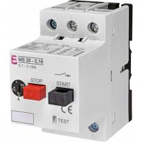 Автомат для защиты электродвигателя MS25-0,16 0,1-0,16A 50kA 004600010 ETI