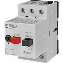 Автомат для захисту електродвигуна MS25-4 2,5-4A 50kA 004600080 ETI