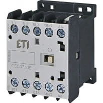 Миниконтактор CEC07.10-24V-50/60Hz 3 полюса 18A AC 24V 3NO+(1NO) 004641050 ETI